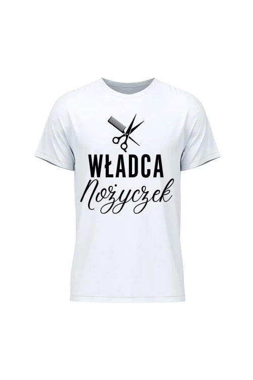 Koszulka męska Władca nożyczek - biała