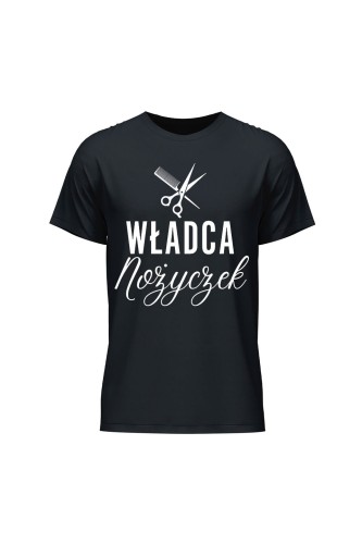 Koszulka męska Władca nożyczek - czarna