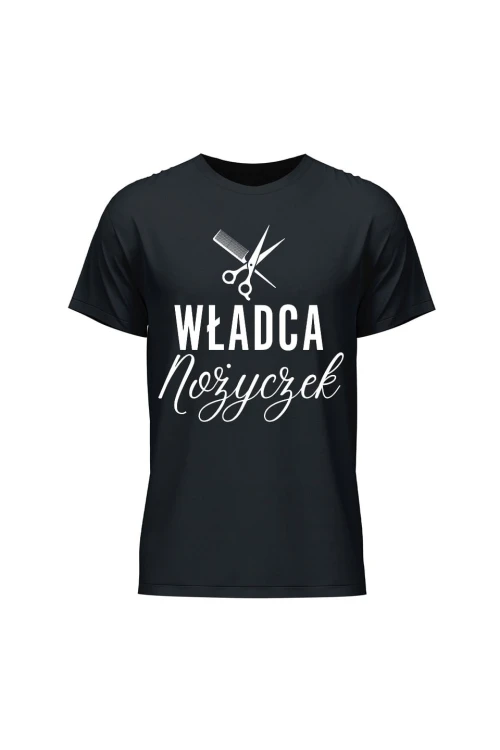 Koszulka męska Władca nożyczek - czarna