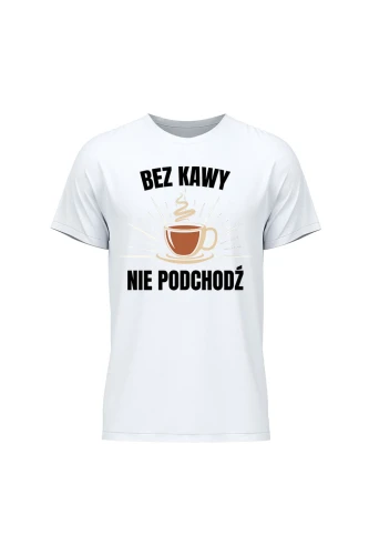 Koszulka męska Bez kawy nie podchodź księgowa