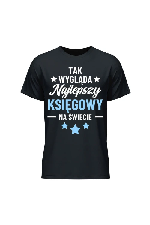 Koszulka męska Tak wygląda najlepszy księgowy - czarna