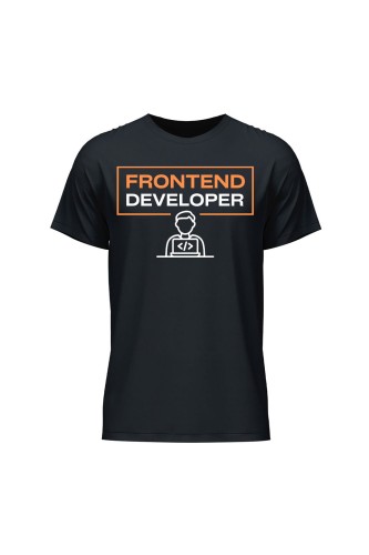 Koszulka męska Frontend developer - czarna