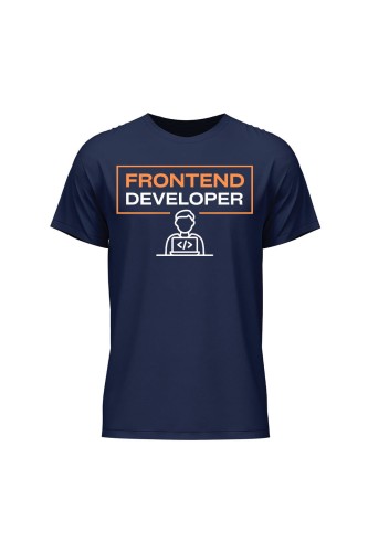 Koszulka męska Frontend developer - granatowa
