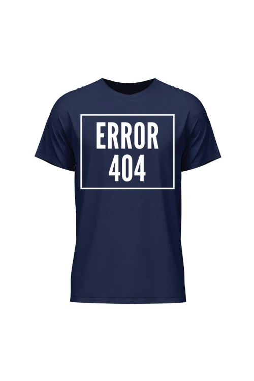 Koszulka męska 404 error - granatowa