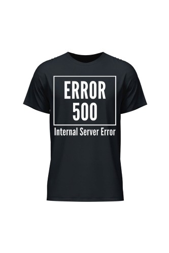 Koszulka męska 500 error - czarna