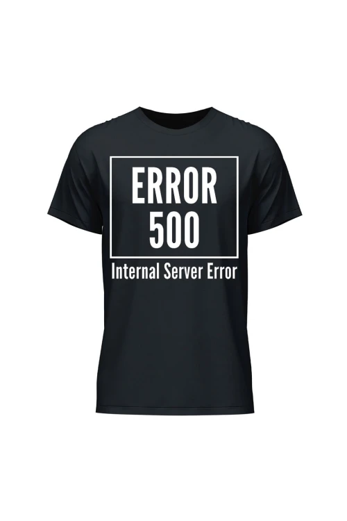 Koszulka męska 500 error - czarna