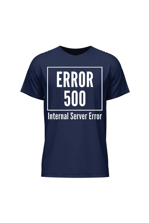 Koszulka męska 500 error - granatowa