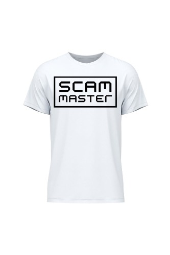 Koszulka męska Scam master - biała
