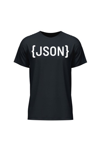Koszulka męska JSON - czarna