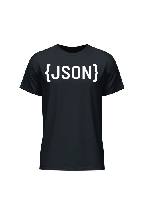 Koszulka męska JSON - czarna