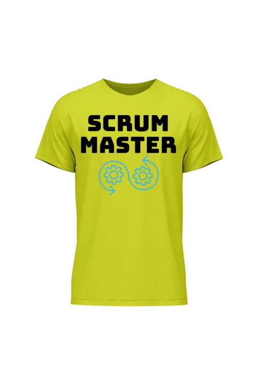 Koszulka męska Scrum master - limonka