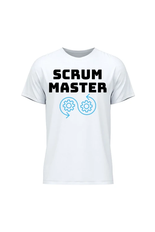 Koszulka męska Scrum master - biała