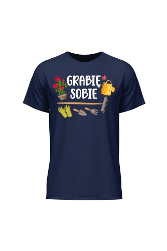 Koszulka męska Grabie sobie - granatowa