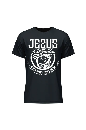 Koszulka męska Jezus jest moim superbohaterem