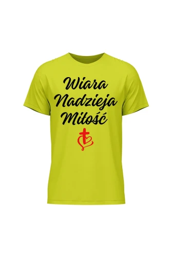 Koszulka męska Wiara nadzieja miłość