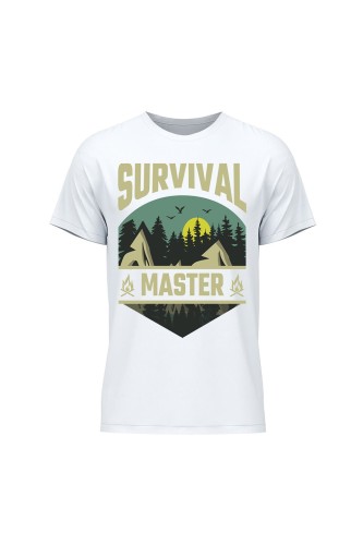 Koszulka męska Survival Master - biała