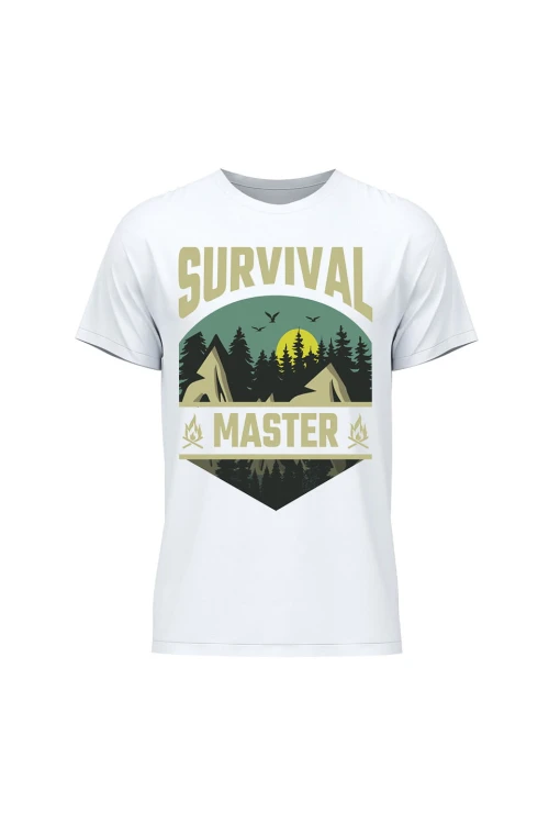 Koszulka męska Survival Master - biała