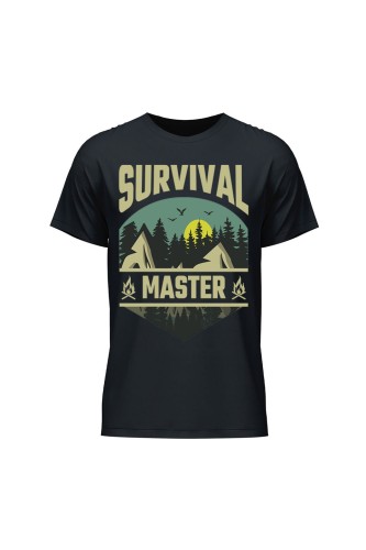 Koszulka męska Survival Master - czarna