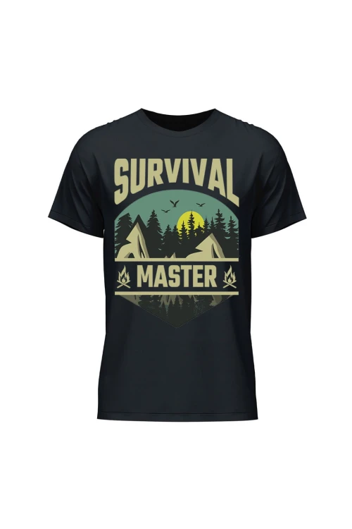 Koszulka męska Survival Master - czarna