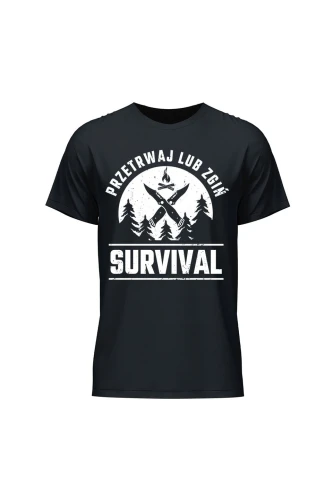 Koszulka męska Survival Przetrwaj lub zgiń