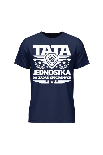 Outlet Koszulka męska TATA Jednostka do zadań specjalnych - granatowa