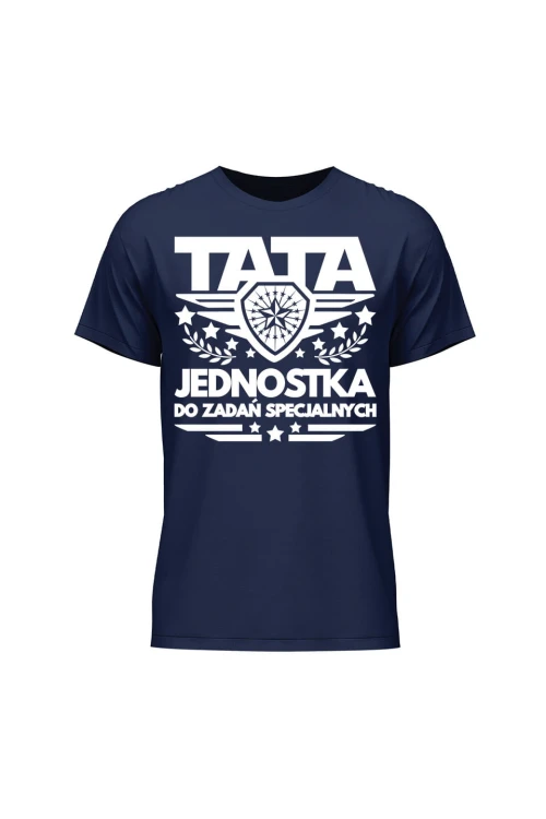 Outlet Koszulka męska TATA Jednostka do zadań specjalnych - granatowa