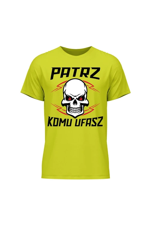 Koszulka męska Patrz komu ufasz - limonka