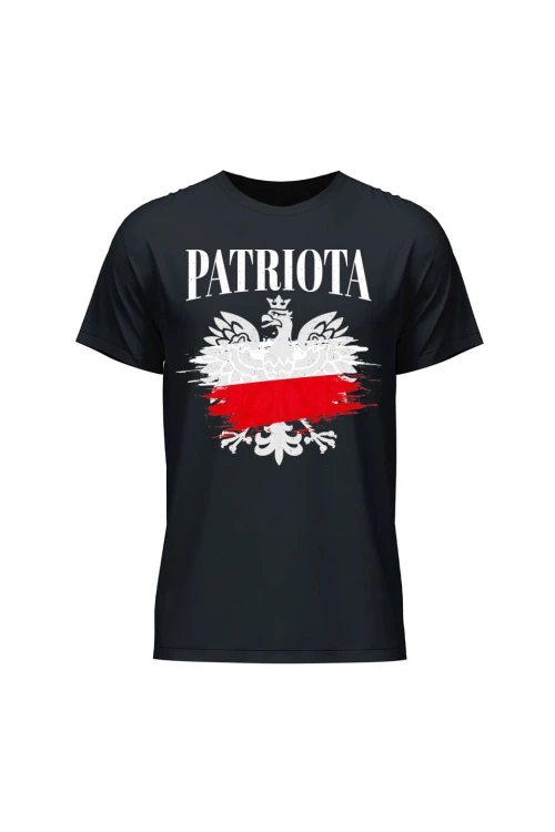 Koszulka męska Patriota - czarna