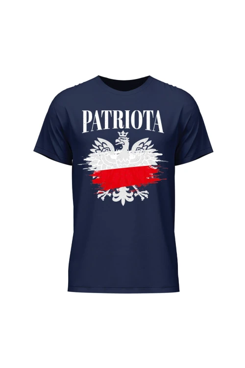 Koszulka męska Patriota - granatowa