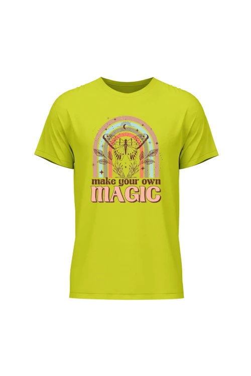 Koszulka męska Make your own magic - limonka