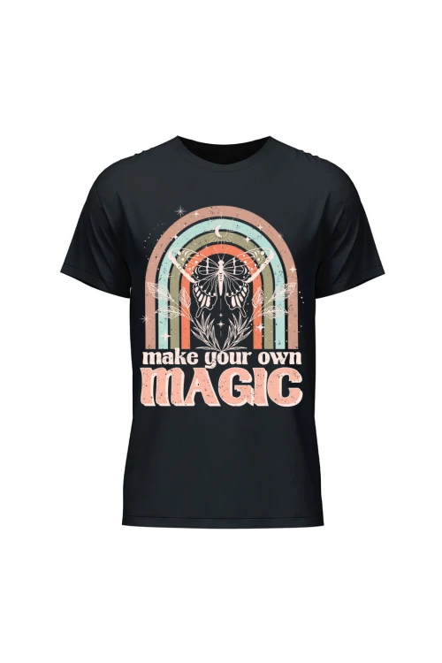 Koszulka męska Make your own magic - czarna