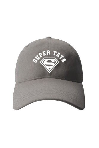 Czapka z daszkiem Super Tata Znak - szara