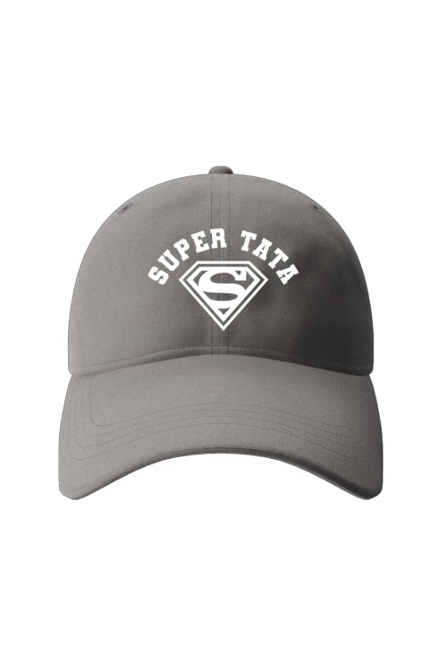 Czapka z daszkiem Super Tata Znak - szara