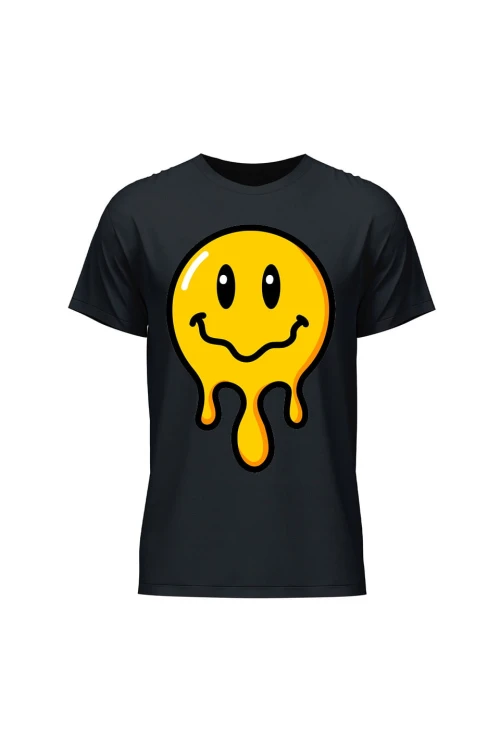 Koszulka męska Smile - czarna