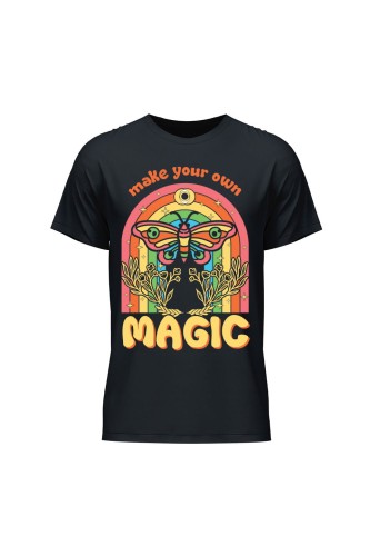 Koszulka męska Magic Butterfly - czarna
