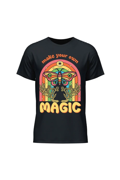 Koszulka męska Magic Butterfly - czarna