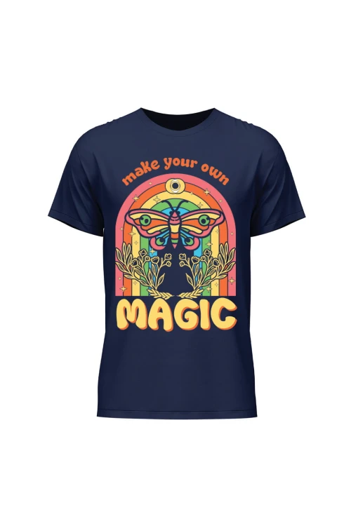 Koszulka męska Magic Butterfly - granatowa