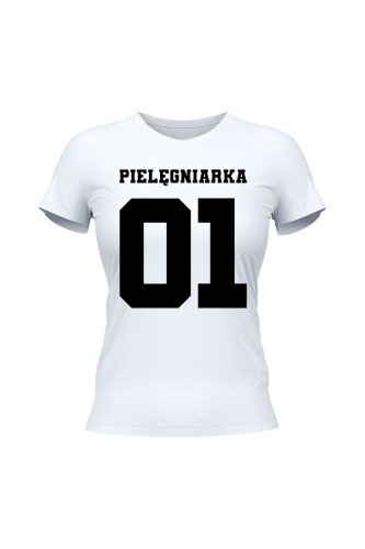 Koszulka damska Pielęgniarka 01 - biała