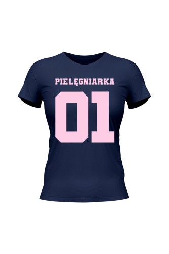 Koszulka damska Pielęgniarka 01 - granatowa