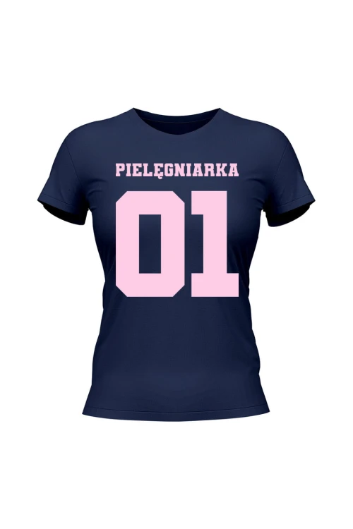 Koszulka damska Pielęgniarka 01 - granatowa