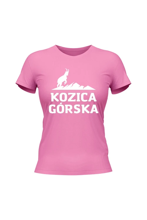 Koszulka damska Kozica górska - różowa