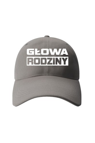 Czapka z daszkiem Głowa Rodziny - szara