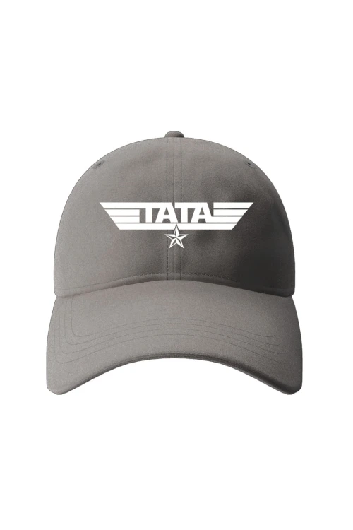 Czapka z daszkiem Tata Militarny Styl - szara