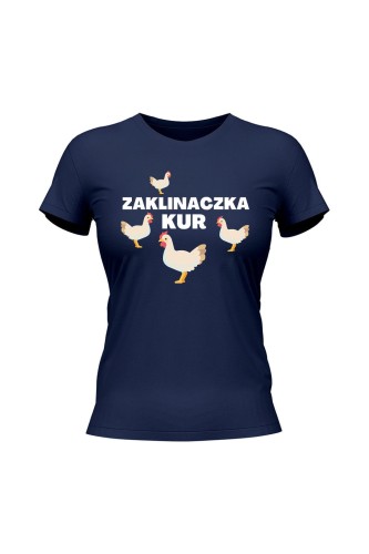 Koszulka damska Zaklinaczka kur - granatowa