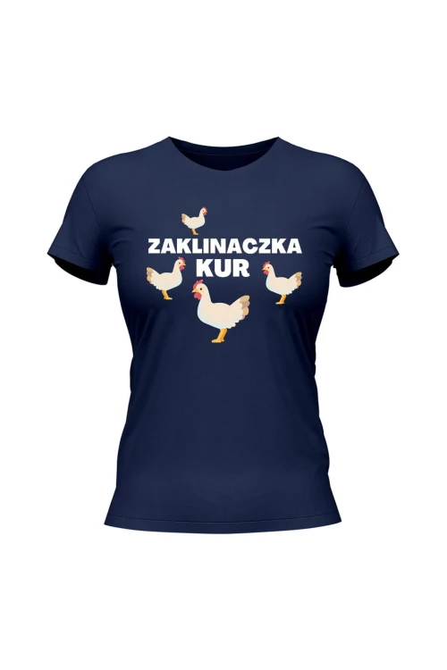 Koszulka damska Zaklinaczka kur - granatowa