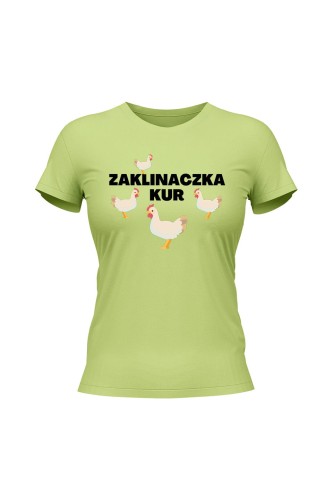 Koszulka damska Zaklinaczka kur - limonka