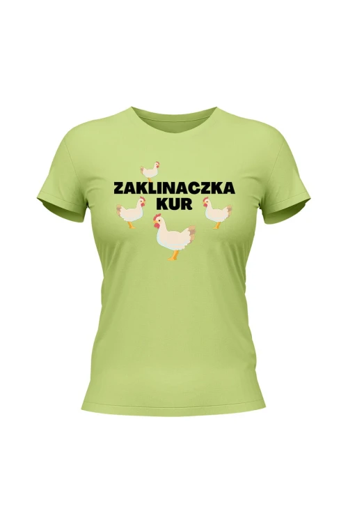 Koszulka damska Zaklinaczka kur - limonka