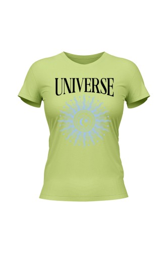 Koszulka damska Universe - limonka