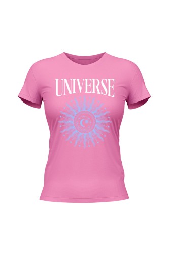 Koszulka damska Universe - różowa
