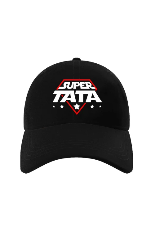 Czapka z daszkiem SUPER gwiezdny TATA - czarna
